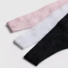 Conjunto de 3 tangas jacquard sem costuras