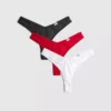 Conjunto de 3 tangas «Miami» com elevado teor de algodão