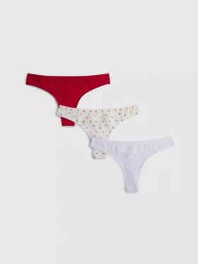 Conjunto de 3 tangas sem costuras
