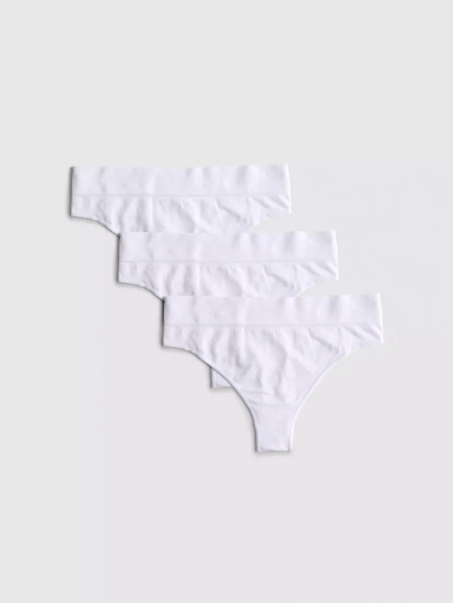 Conjunto de 3 tangas sem costuras