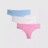 Conjunto de 3 tangas totalmente em renda