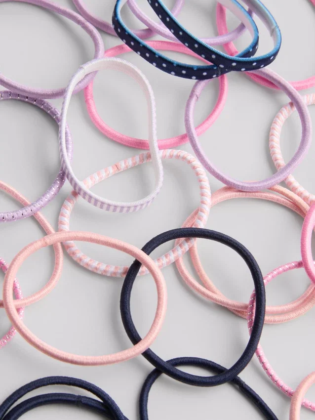 Conjunto de 30 elásticos para o cabelo