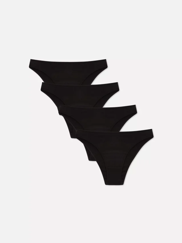 Conjunto de 4 cuecas de corte alto