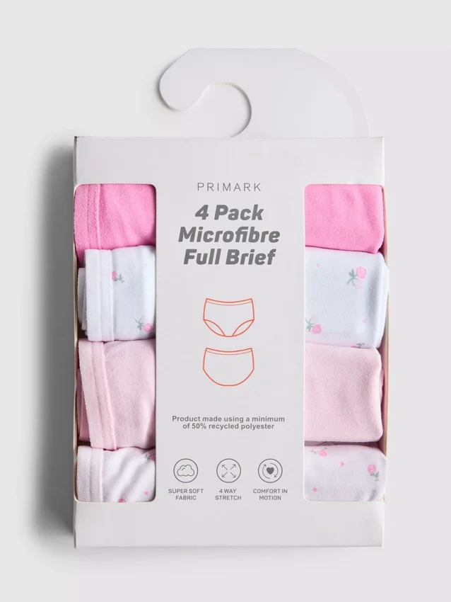 Conjunto de 4 cuecas de microfibra