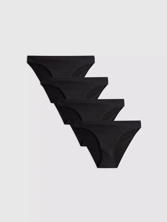 Conjunto de 4 cuecas de microfibra de corte alto