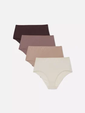 Conjunto de 4 cuecas de perna alta