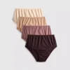 Conjunto de 4 cuecas justas em tom de pele