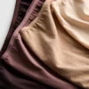 Conjunto de 4 cuecas justas em tom de pele