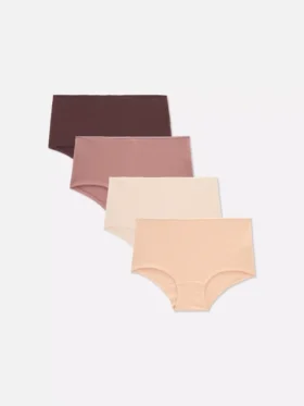 Conjunto de 4 cuecas neutras de algodão