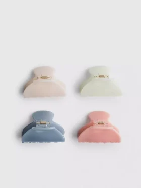 Conjunto de 4 ganchos de cabelo em gelatina
