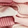 Conjunto de 4 pares de meias curtas com bainha para bebé