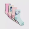 Conjunto de 4 pares de meias curtas com o Stitch da Disney