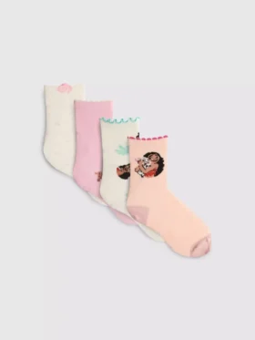 Conjunto de 4 pares de meias curtas da Disney com a Moana