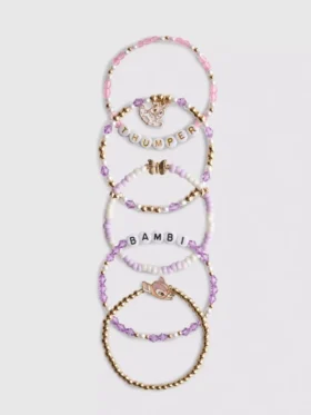 Conjunto de 4 pulseiras do Bambi da Disney