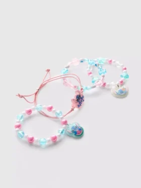 Conjunto de 4 pulseiras do Stitch da Disney