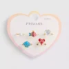 Conjunto de 5 anéis com pingentes marinhos