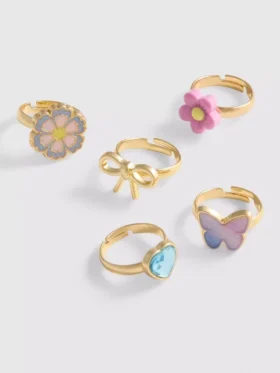Conjunto de 5 anéis originais