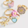 Conjunto de 5 anéis originais