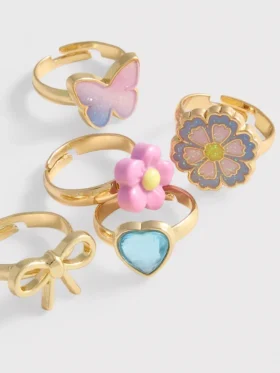 Conjunto de 5 anéis originais