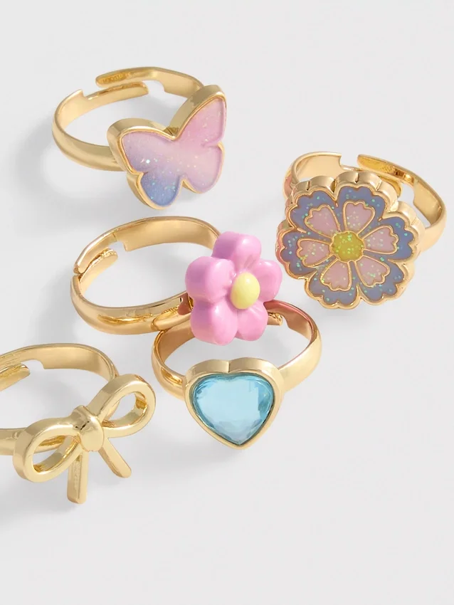 Conjunto de 5 anéis originais