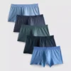 Conjunto de 5 boxers premium com canelado