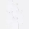 Conjunto de 5 camisolas sem mangas essenciais