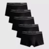 Conjunto de 5 cuecas boxer essenciais de cintura baixa