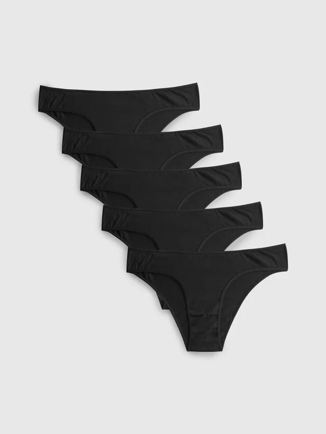 Conjunto de 5 cuecas brasileiras de algodão