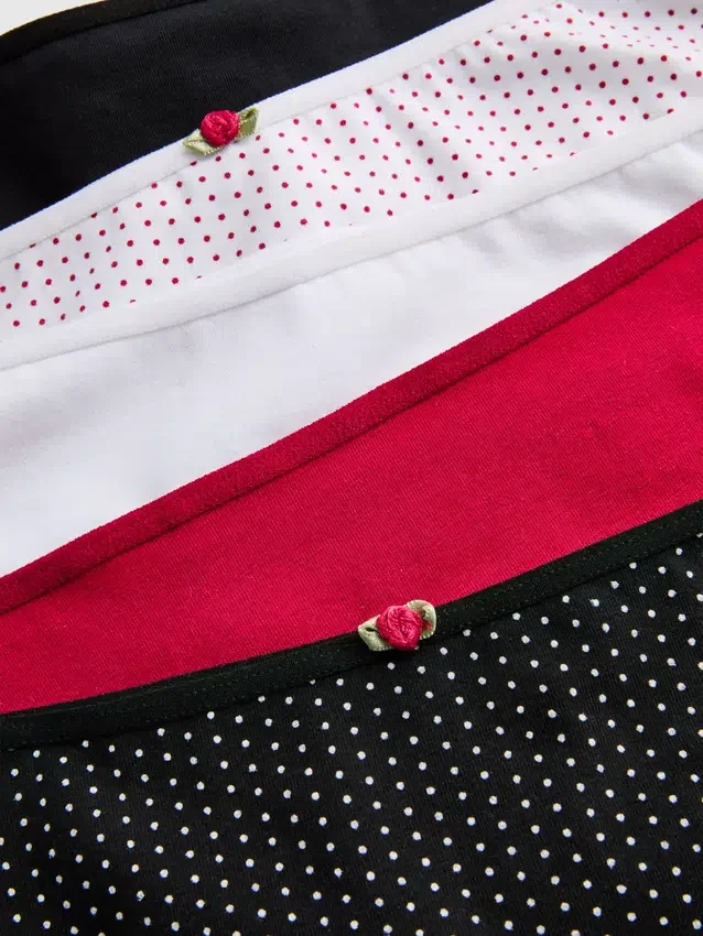 Conjunto de 5 cuecas brasileiras estampadas com alto teor de algodão