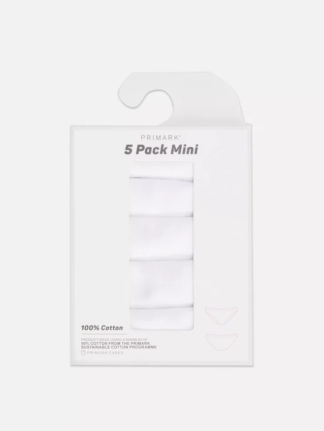 Conjunto de 5 mini-cuecas essenciais
