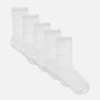 Conjunto de 5 pares de meias curtas brancas