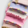 Conjunto de 5 pares de meias curtas com padrão de unicórnio