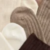 Conjunto de 5 pares de meias curtas de algodão com cores misturadas