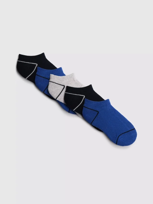 Conjunto de 5 pares de meias curtas de sapatilhas