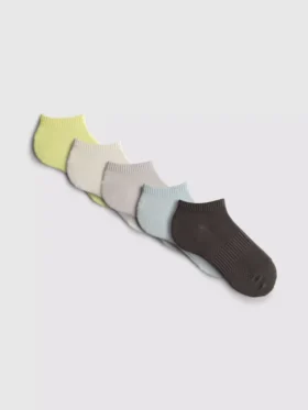 Conjunto de 5 pares de meias curtas desportivas
