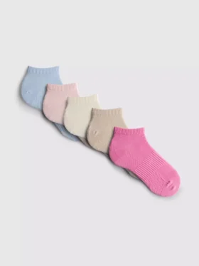 Conjunto de 5 pares de meias curtas desportivas