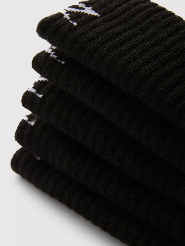 Conjunto de 5 pares de meias curtas desportivas