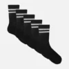 Conjunto de 5 pares de meias curtas às riscas