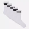 Conjunto de 5 pares de meias curtas às riscas