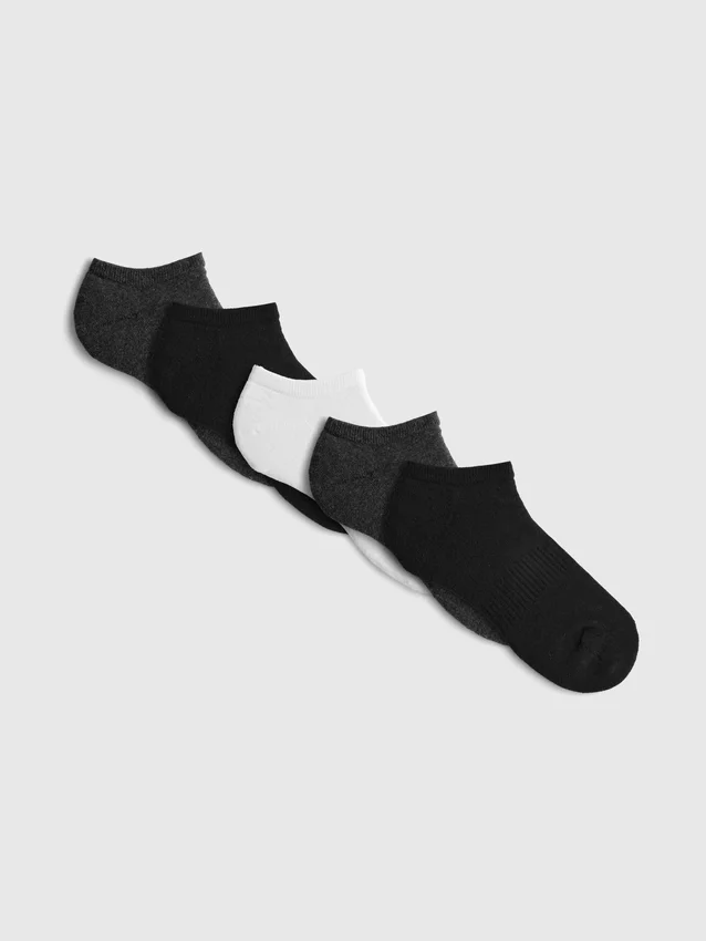 Conjunto de 5 pares de meias de felpo para sapatilhas