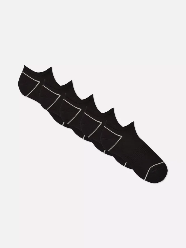 Conjunto de 5 pares de meias de felpo para sapatilhas