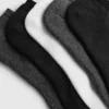 Conjunto de 5 pares de meias de felpo para sapatilhas