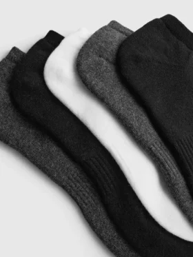 Conjunto de 5 pares de meias de felpo para sapatilhas