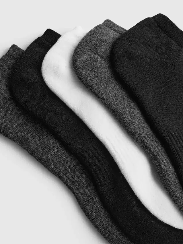 Conjunto de 5 pares de meias de felpo para sapatilhas