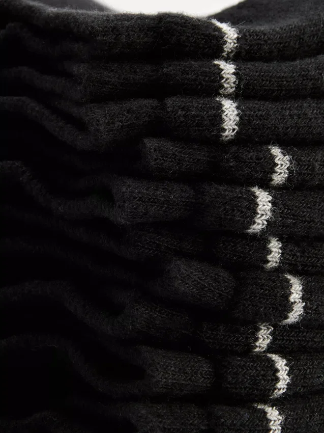 Conjunto de 5 pares de meias de felpo para sapatilhas
