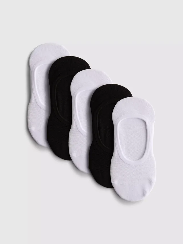 Conjunto de 5 pares de meias desportivas com elevado teor de algodão