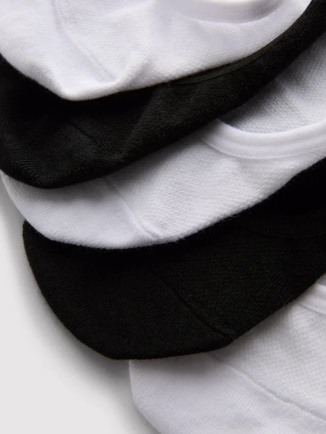 Conjunto de 5 pares de meias desportivas com elevado teor de algodão
