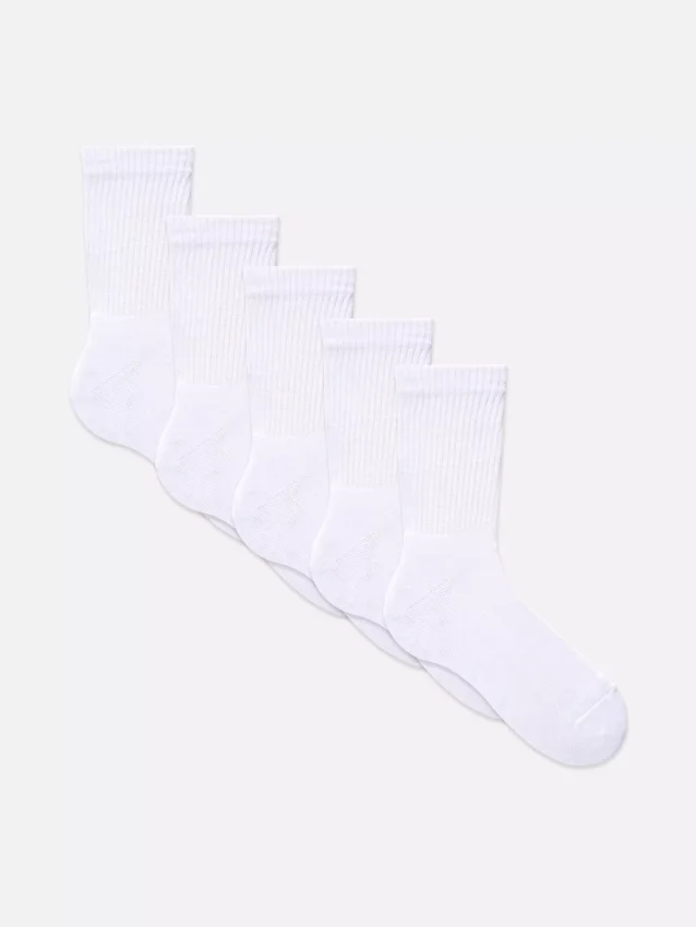 Conjunto de 5 pares de meias desportivas de cano curto