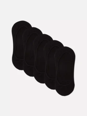 Conjunto de 5 pares de meias finas de algodão