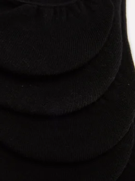 Conjunto de 5 pares de meias finas de algodão